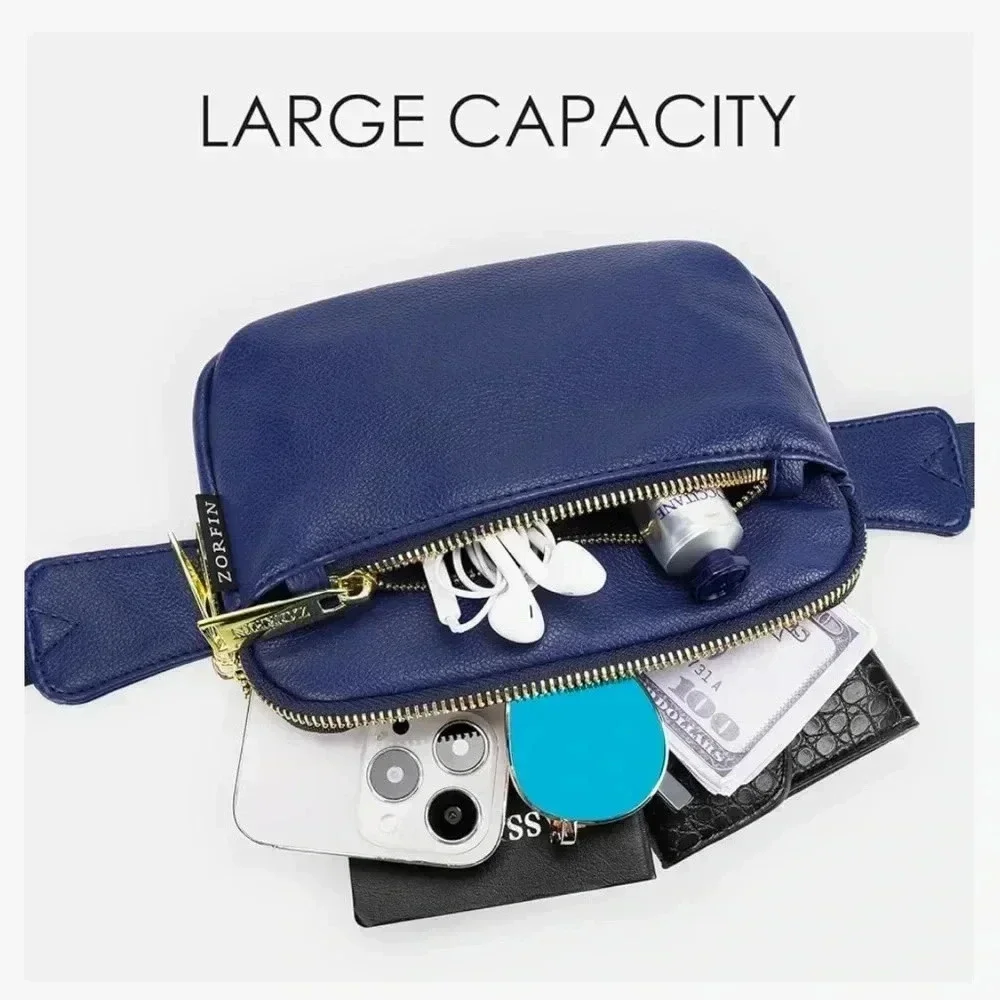 ZORFIN WOMENS BELT/CROSSBODY BAG IN BLUE - Picture 4 of 12